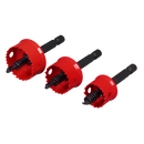 Sealey TWHS3 Thin Wall Hole Saw Set 3pc