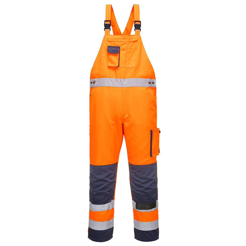 Portwest Dijon Hi-Vis Contrast Work Bib and Brace