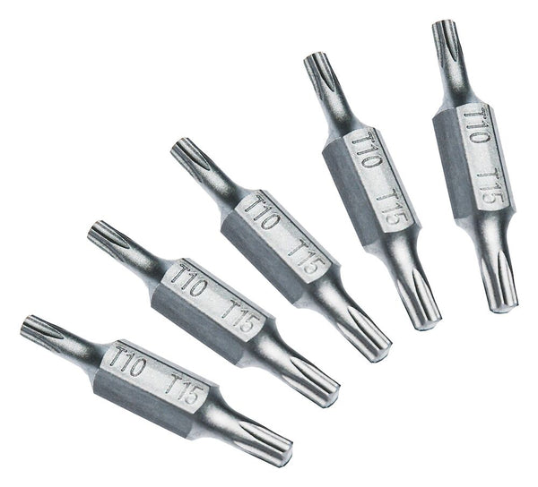 Teng Tools TXX32101505 Double Ended Bit 32mm Length TX10 x TX15 5 Pieces