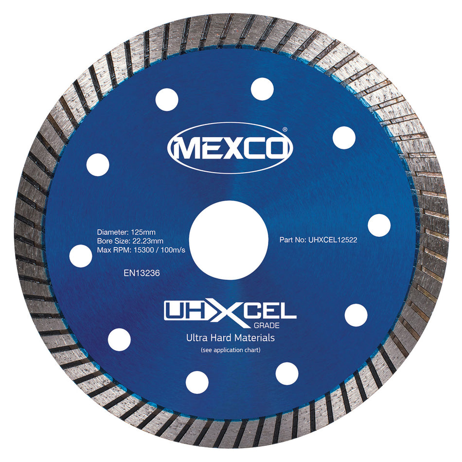 Mexco UHXCEL12522 125MM ULTRA HARD MATERIALS XCEL GRADE