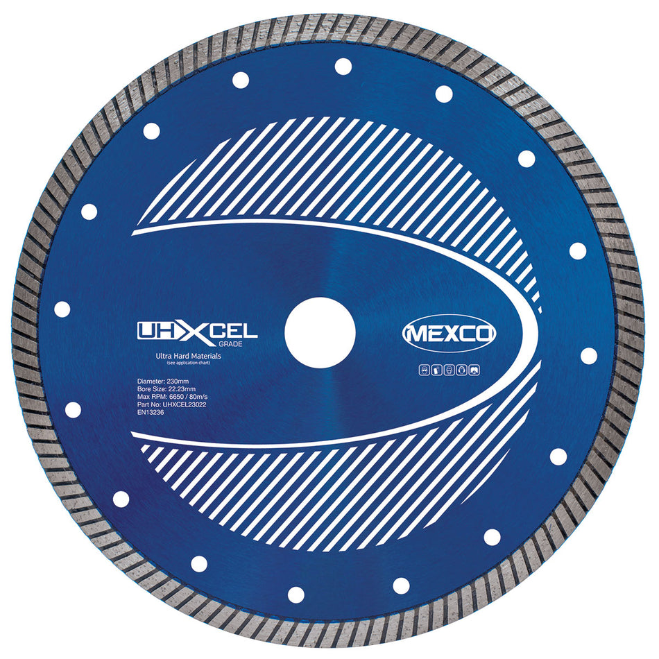 Mexco UHXCEL23022 230MM ULTRA HARD MATERIALS XCEL GRADE (22.23MM BORE)