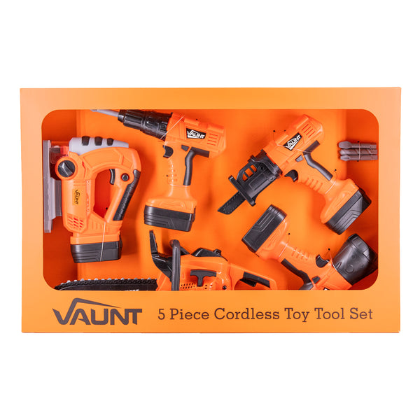 Vaunt V0406015 5 Piece Cordless Toy Tool Set