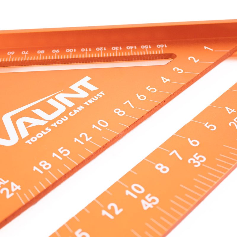 Vaunt V1149015 180mm & 300mm Aluminium Rafters Metric Speed Square Set