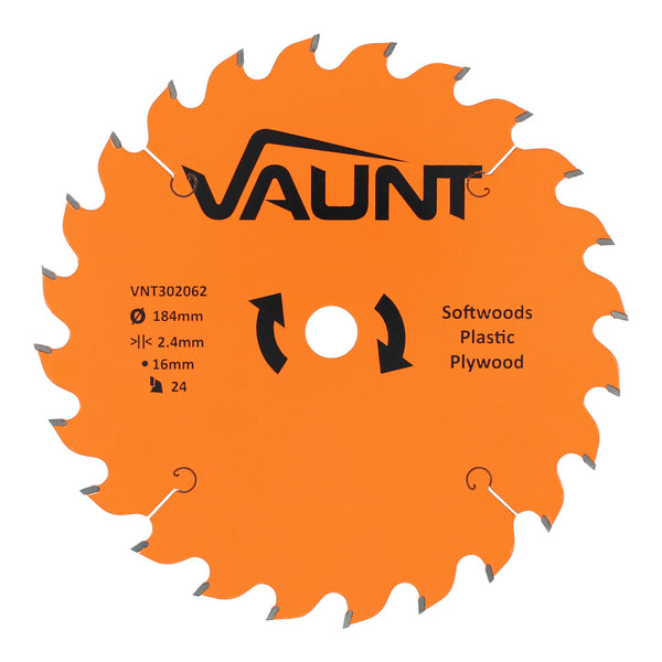 Vaunt V1310006 184mm x 16mm 24T TCT Circular Saw Blade