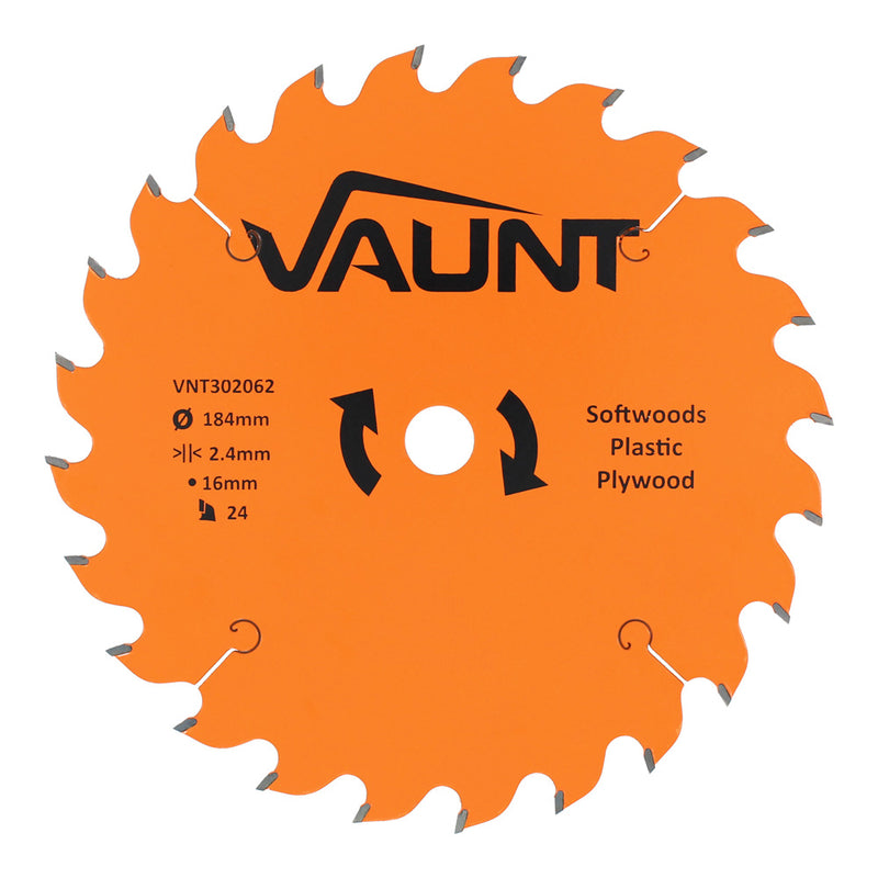 Vaunt V1310006 184mm x 16mm 24T TCT Circular Saw Blade