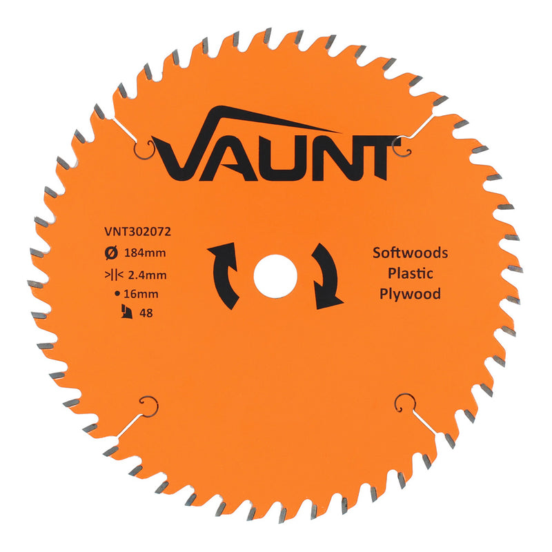 Vaunt V1310007 184mm x 16mm 48T TCT Circular Saw Blade