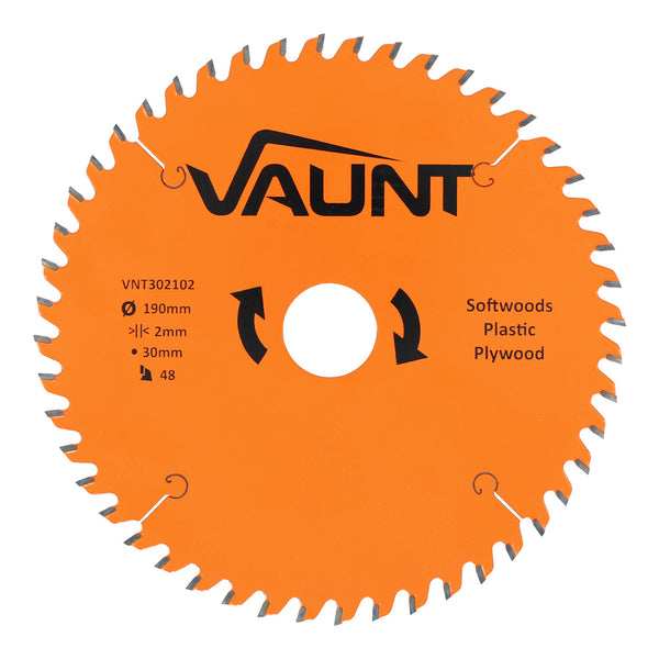 Vaunt V1310010 190mm x 30mm 48T TCT Circular Saw Blade