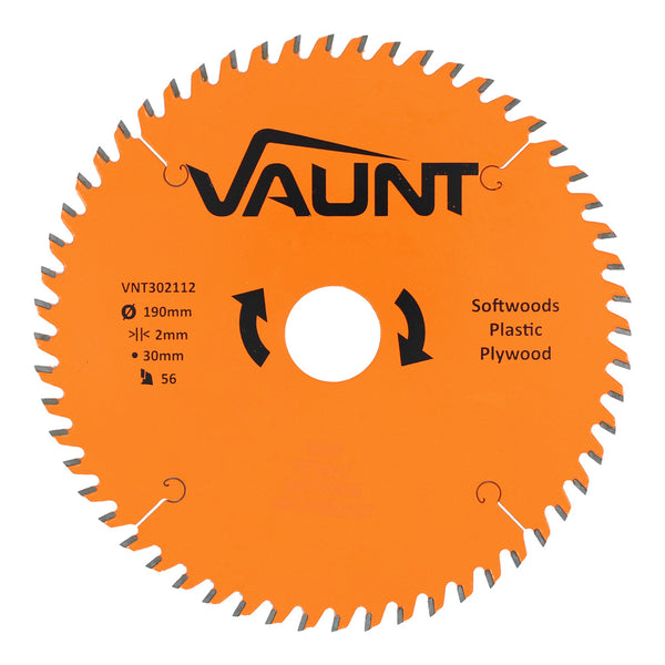 Vaunt V1310011 190mm x 30mm 56T TCT Circular Saw Blade