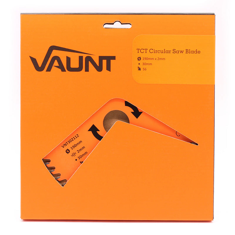 Vaunt V1310011 190mm x 30mm 56T TCT Circular Saw Blade