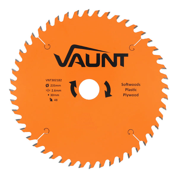 Vaunt V1310018 235mm x 30mm 48T TCT Circular Saw Blade