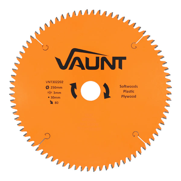 Vaunt V1310020 250mm x 30mm 80T TCT Circular Saw Blade