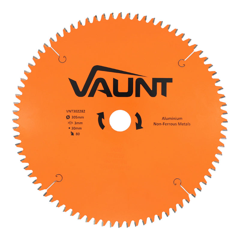 Vaunt V1310028 305mm x 30mm 80T TCT Circular Saw Blade for Aluminium Cutting