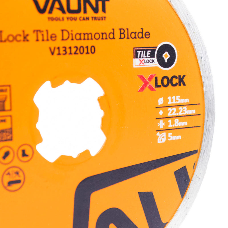 Vaunt V1312010 115mm X-Lock Diamond Tile Blade