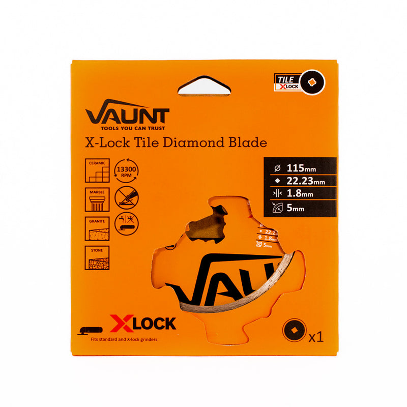 Vaunt V1312010 115mm X-Lock Diamond Tile Blade