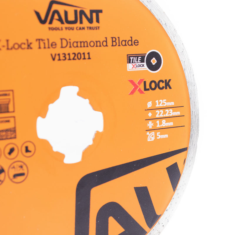 Vaunt V1312011 125mm X-Lock Diamond Tile Blade