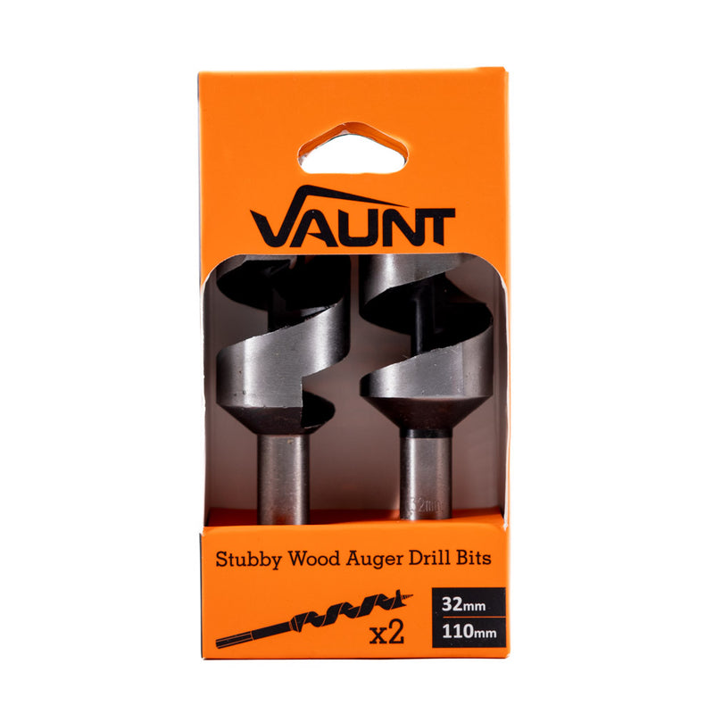 Vaunt V1315012 Wood Auger Drill Bit 32mm x 110mm - Pack of 2