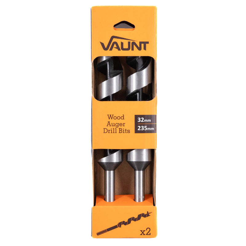 Vaunt V1315017 Wood Auger Drill Bit 32mm x 235mm - Pack of 2