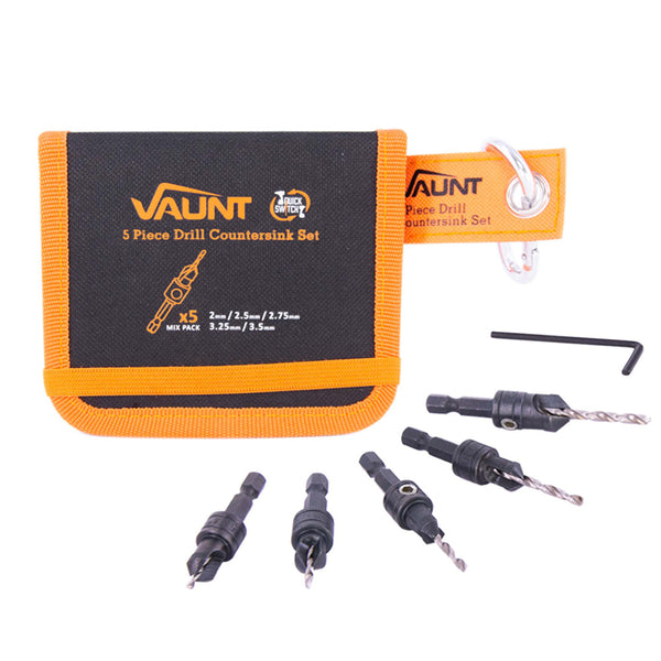 Vaunt V1318001 5 Piece Drill Countersink Set