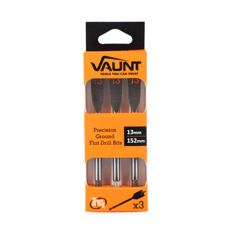 Vaunt V1321001 Flat Bit 13mm - Pack of 3