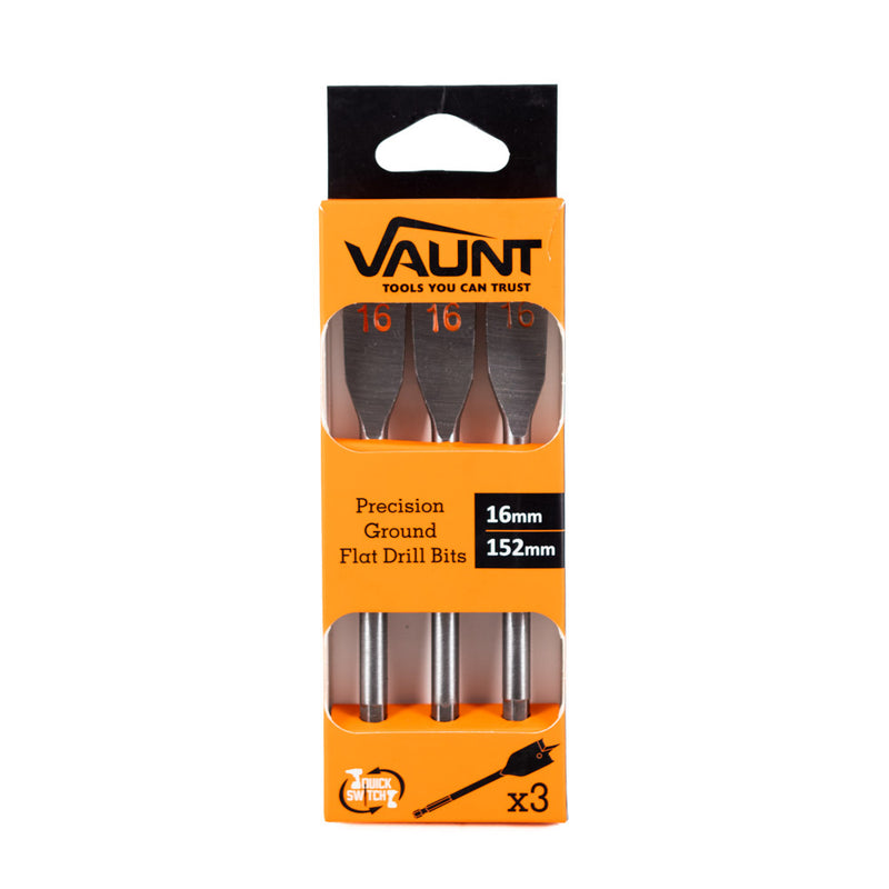 Vaunt V1321002 Flat Bit 16mm - Pack of 3