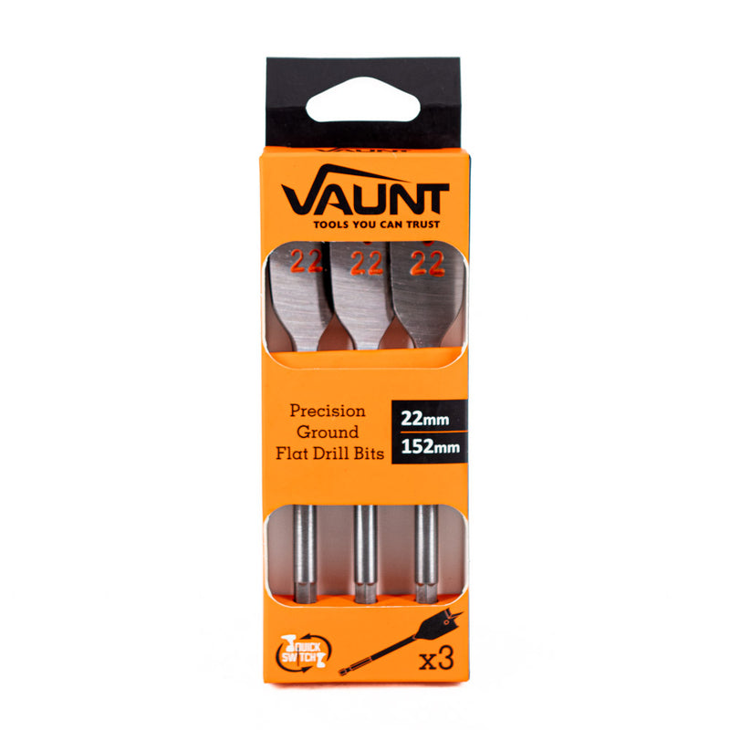 Vaunt V1321004 Flat Bit 22mm - Pack of 3