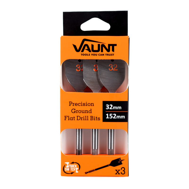 Vaunt V1321006 Flat Bit 32mm - Pack of 3