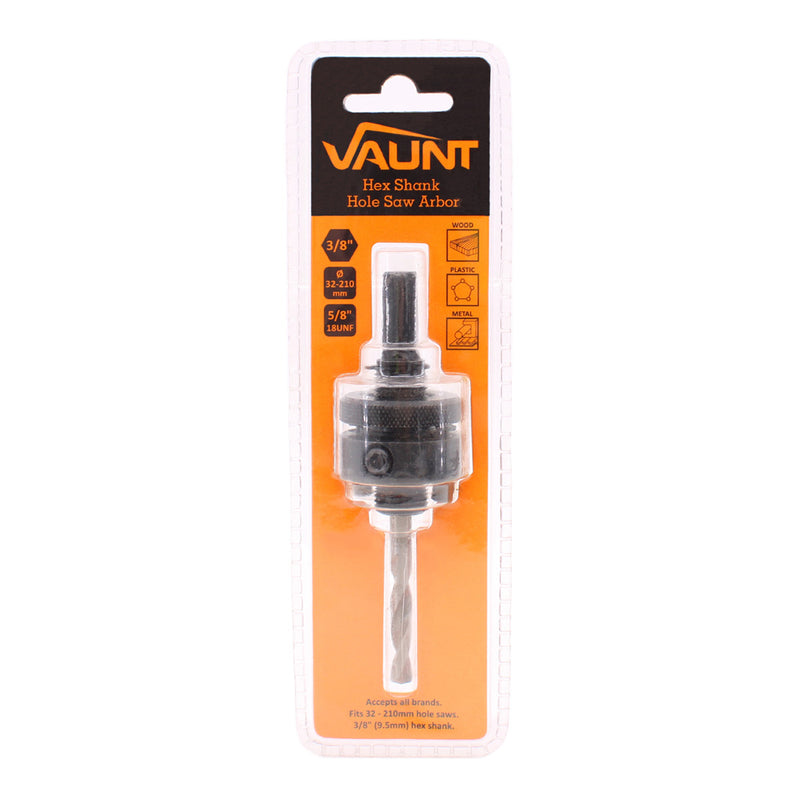 Vaunt V1323001 Arbor (Hex Shank) To Suit 32mm to 152mm Bi-Metal Holesaws