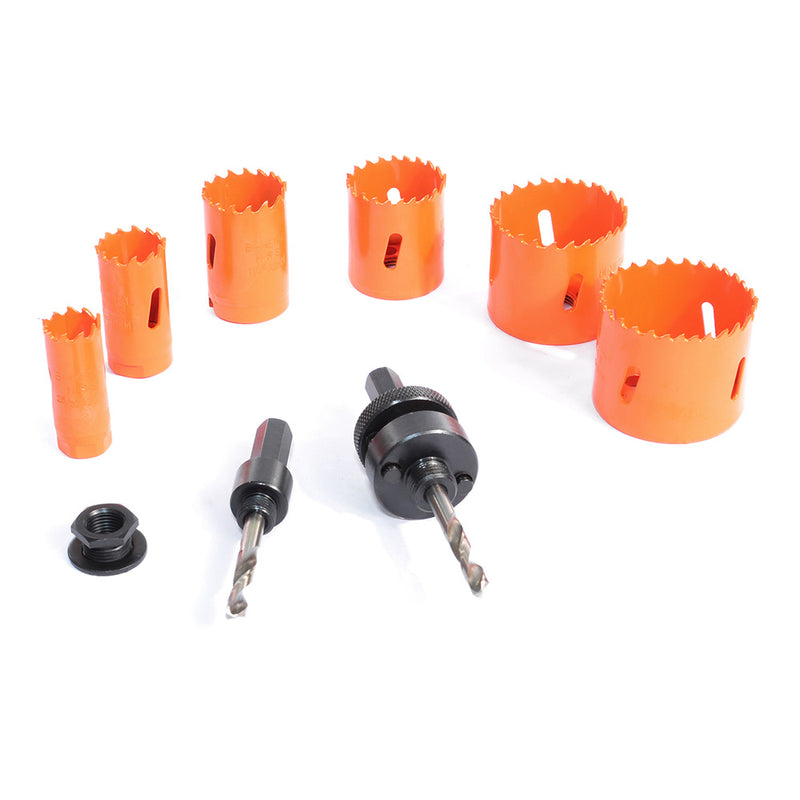 Vaunt V1323005 Holesaw Kit Bi-Metal - 9 Piece