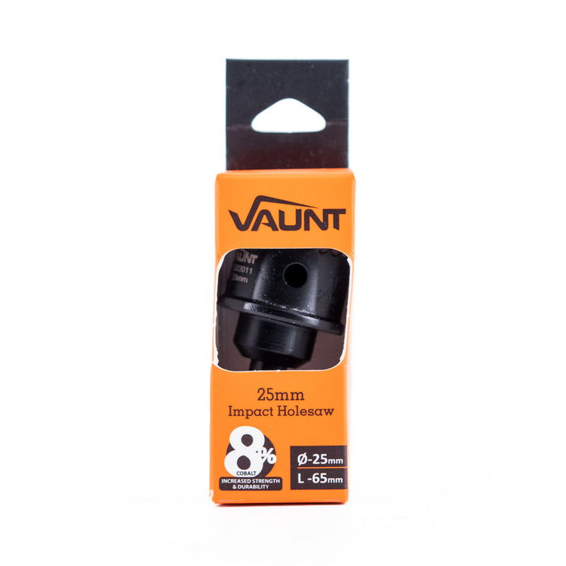 Vaunt V1323011 25mm Bi-Metal Impact Holesaw 65mm 1/4" Shank