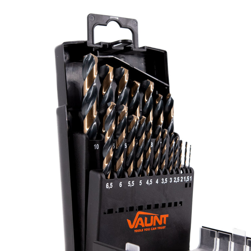 Vaunt V1324061 19 Piece HSS M2 Turbo Drill Bit Set