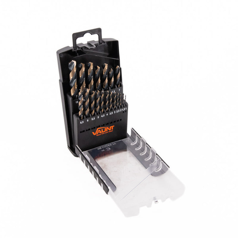 Vaunt V1324061 19 Piece HSS M2 Turbo Drill Bit Set