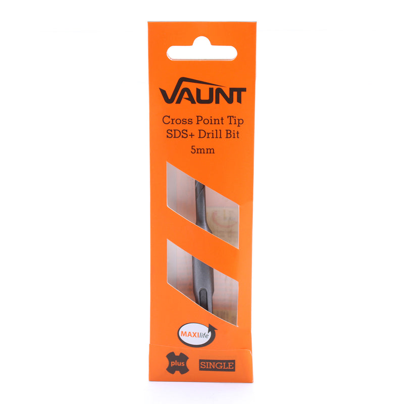 Vaunt V1329040 SDS+ Endurance Cross Tip Drill Bit 5mm x 110mm