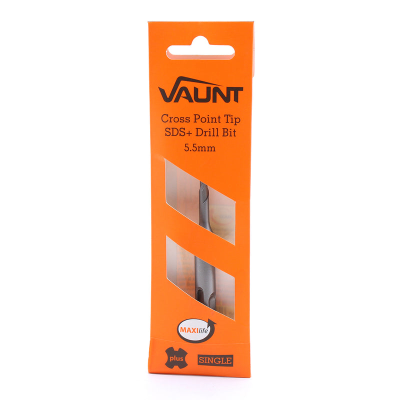 Vaunt V1329041 SDS+ Endurance Cross Tip Drill Bit 5.5mm x 110mm