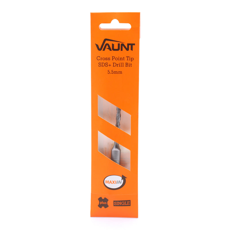 Vaunt V1329051 SDS+ Endurance Cross Tip Drill Bit 5.5mm x 160mm