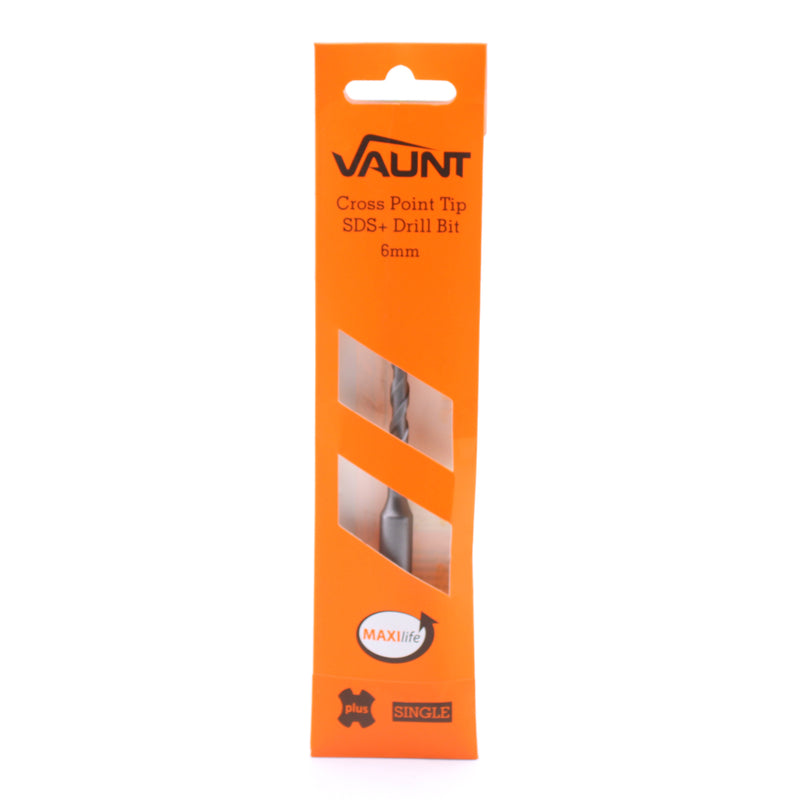 Vaunt V1329052 SDS+ Endurance Cross Tip Drill Bit 6mm x 160mm