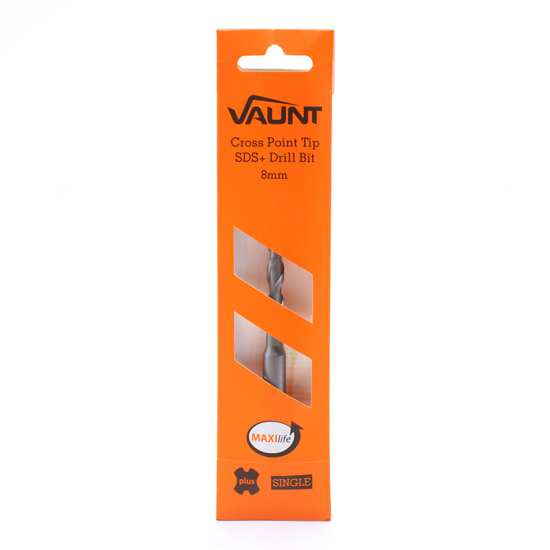 Vaunt V1329055 SDS+ Endurance Cross Tip Drill Bit 8mm x 160mm