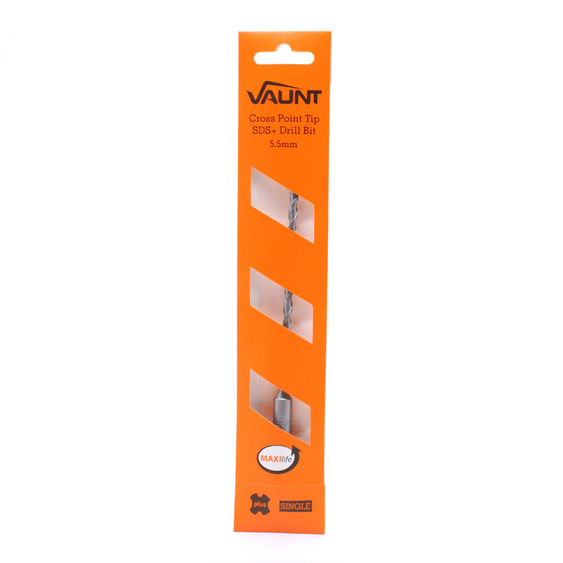 Vaunt V1329060 SDS+ Endurance Cross Tip Drill Bit 5.5mm x 210mm