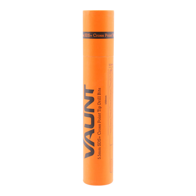 Vaunt V1329110 SDS+ Endurance Cross Tip Drill Bit 5.5mm x 210mm - Pack of 5