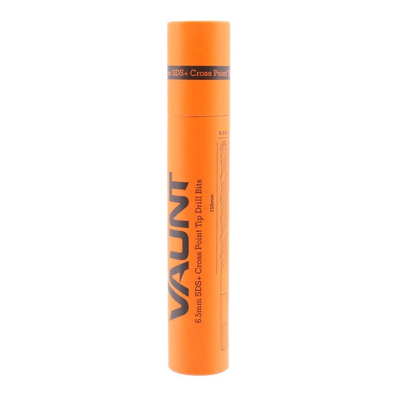 Vaunt V1329112 SDS+ Endurance Cross Tip Drill Bit 6.5mm x 210mm - Pack of 5