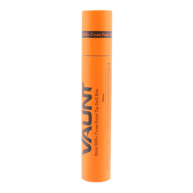 Vaunt V1329114 SDS+ Endurance Cross Tip Drill Bit 8mm x 210mm - Pack of 5