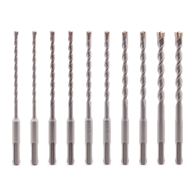 Vaunt V1329121 SDS+ Endurance Cross Tip Drill Bit Set - 10 Piece