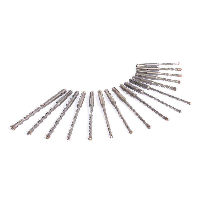 Vaunt V1329122 SDS+ Endurance Cross Tip Drill Bit Set - 17 Piece