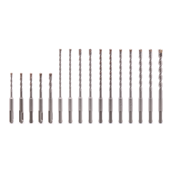 Vaunt V1329122 SDS+ Endurance Cross Tip Drill Bit Set - 17 Piece