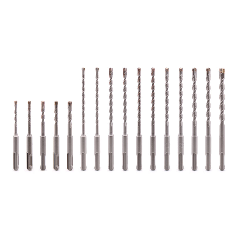 Vaunt V1329122 SDS+ Endurance Cross Tip Drill Bit Set - 17 Piece