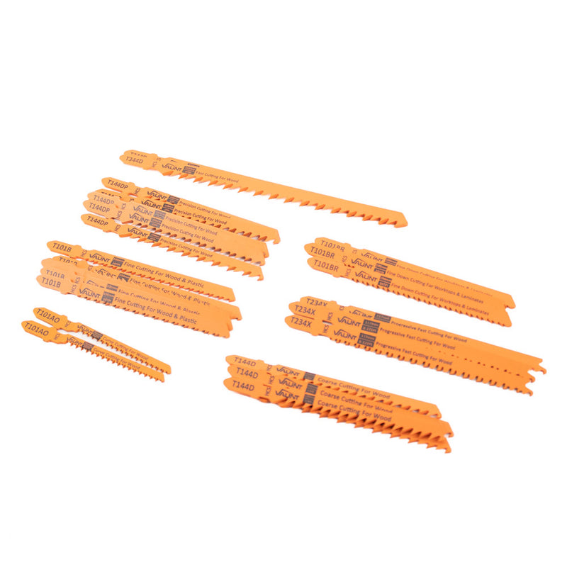 Vaunt V1343010 25 Piece Mixed Wood Jigsaw Blades