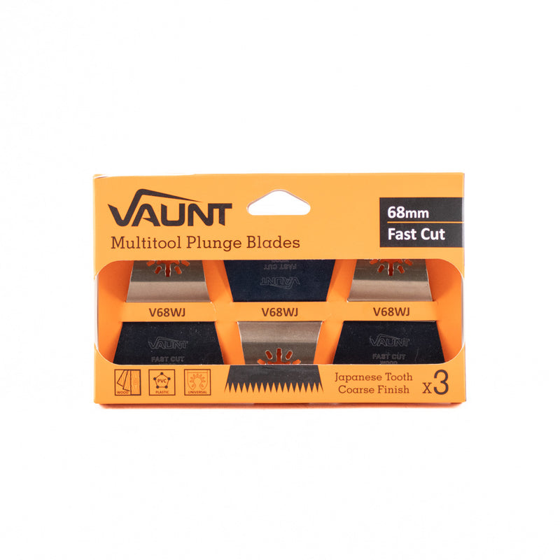 Vaunt V1349061 Premium 68mm Japanese Tooth Multi Tool Blade - Pack of 3