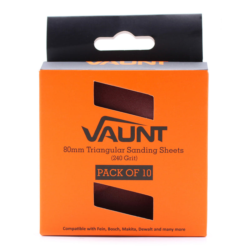 Vaunt V1349075 Triangular Sanding Pad 240 Grit - Pack of 10