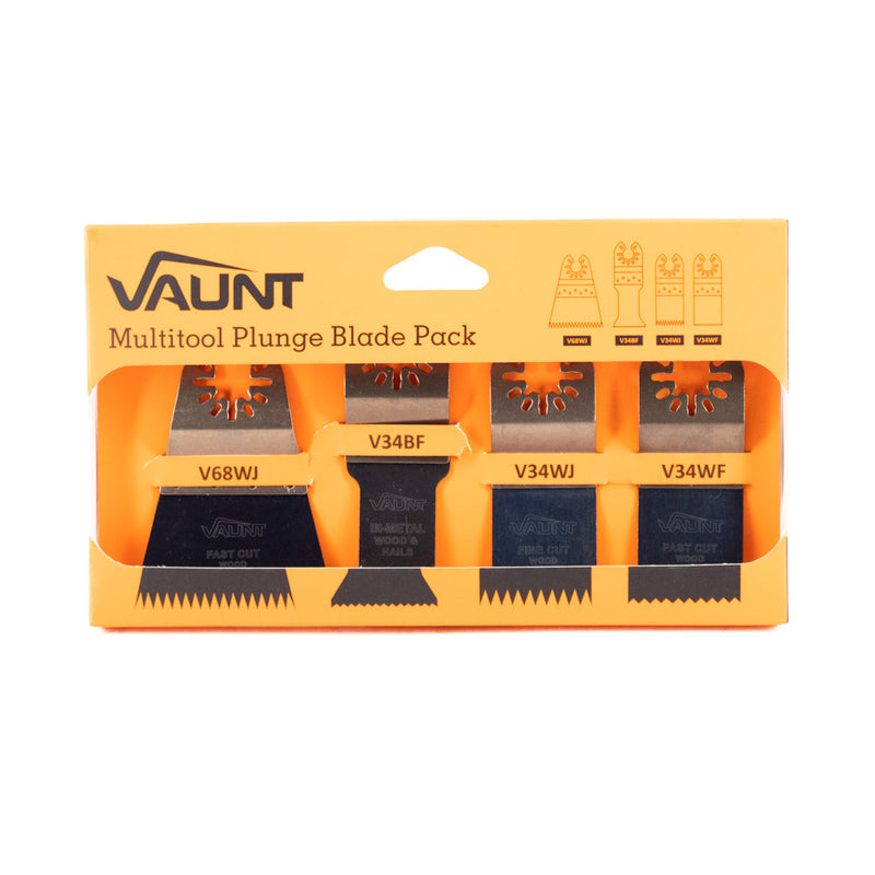 Vaunt V1349080 Premium Assorted Multi Tool Blade Pack - Pack of 4