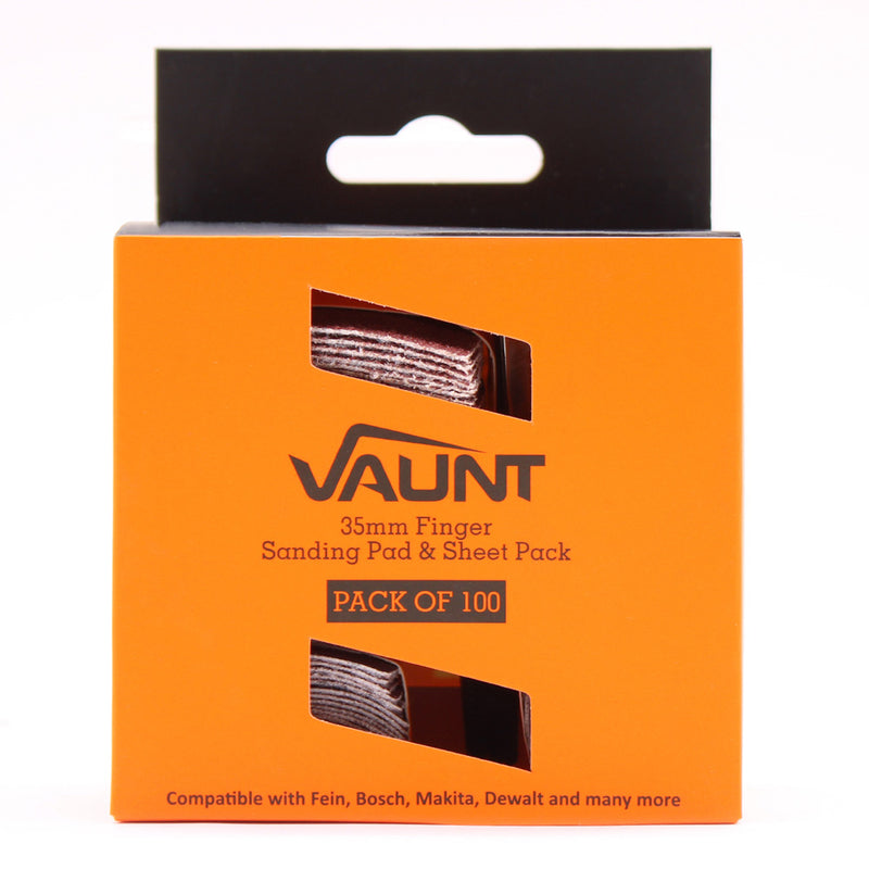 Vaunt V1349101 101 Piece Finger Sanding Pad For Multi Tool & Mixed Sanding Sheets