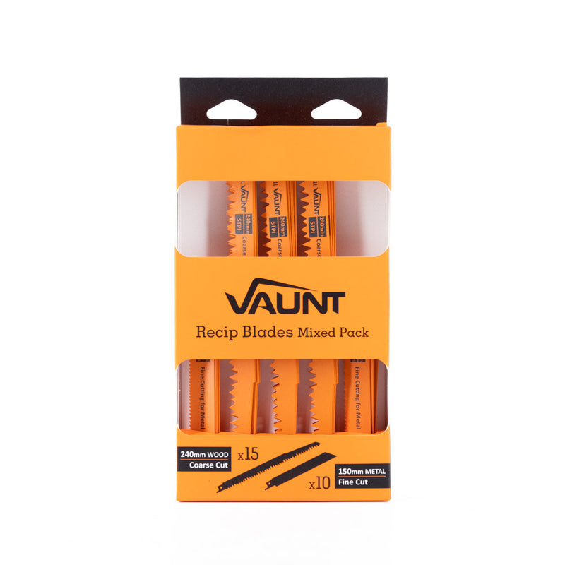 Vaunt V1353010 Reciprocating Saw Blades Wood & Metal - Pack of 25 (S1531L S922VF)